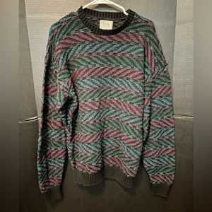 Vintage Retro 80s Native America by Alps Cosby Style Sweater Sz Men’s L Trendy